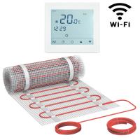 Теплый пол Vimarr W 540W75KM0.5-M1-51 0.5 м2 75 Вт с белым WiFi программируемым сенсорным терморегулятором Теплый пол Vimarr W 540W75KM0.5-M1-51 0.5 м2 75 Вт с белым WiFi программируемым сенсорным терморегулятором