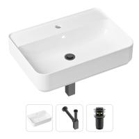 Комплект 3 в 1 Lavinia Boho Bathroom Sink 21520341: накладная раковина 60 см, металлический сифон, донный клапан