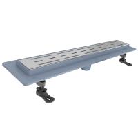 Трап линейный (душевой лоток) Gourlann G-1 G916G160-01050-4 600 мм с вертикальным выходом D50 мм, с решеткой хром