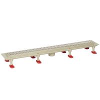 Трап линейный (душевой лоток) Vimarr B.0 517B46001050 600 мм с вертикальным выходом D50 мм, с решеткой хром