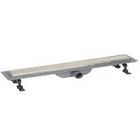 Трап для душа линейный (душевой лоток) Vimarr SD-2 516SD236011040 600 мм с рамкой из нержавеющей стали, с горизонтальным выходом D40/50 мм, с решеткой под плитку