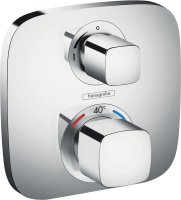 Смеситель для ванны с душем встраиваемый термостатический Hansgrohe Ecostat E 15707000 без скрытой части Смеситель для ванны с душем встраиваемый термостатический Hansgrohe Ecostat E 15707000 без скрытой части