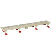 Трап линейный (душевой лоток) Vimarr A.0 517A41001050 1000 мм с вертикальным выходом D50 мм, с решеткой хром