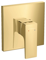 Смеситель для душа встраиваемый Hansgrohe Metropol 32565990 (внешняя монтажная часть) полированное золото Смеситель для душа встраиваемый Hansgrohe Metropol 32565990 (внешняя монтажная часть) полированное золото