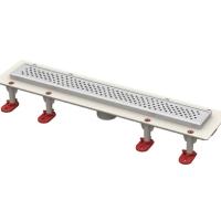 Трап линейный (душевой лоток) Vimarr A.1 517A48011050 800 мм с вертикальным выходом D50 мм, с решеткой хром