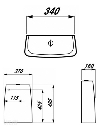 Бачок для унитаза Laufen Alessi 8.2697.1.400.275.1