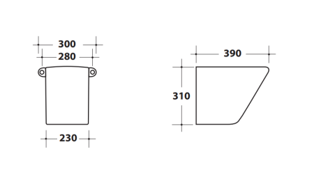 Полупьедестал Ceramica Ala Today 17CLS/TODSP