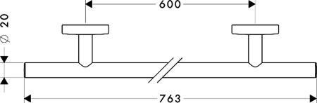 Полотенцедержатель Hansgrohe Logis 40516000