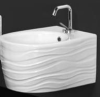 Биде подвесное Ceramica Ala Wave  23BDSM/decor 90/Platin