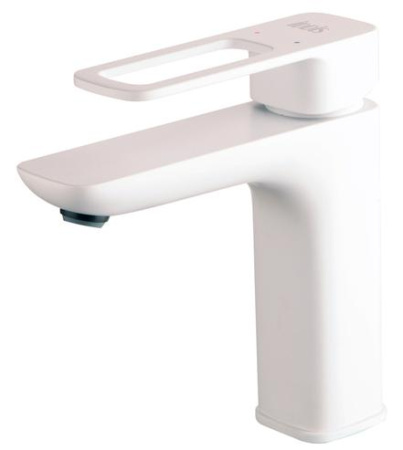 Смеситель для раковины Iddis Slide SLIWT00i01, белый матовый