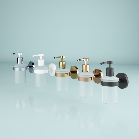 Дозатор для жидкого мыла с держателем Wellsee Finishing Touch 182511000