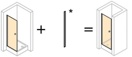 Дополнительный набор для ниши Huppe 501 Design 510699.092