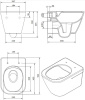 Унитаз подвесной Sanindusa Look 134034004
