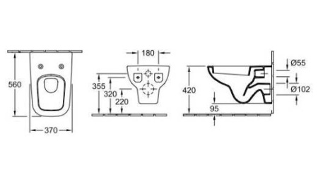 Унитаз подвесной Villeroy & Boch Joyce 560710R1