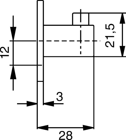 Крючок Hansa Quadris 50320900