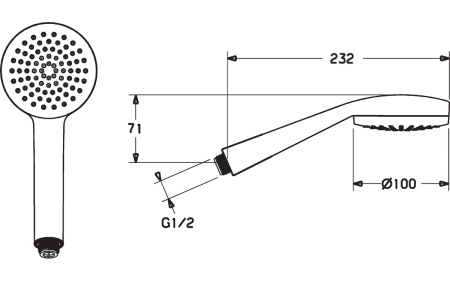 Ручной душ Hansa Viva 44310100