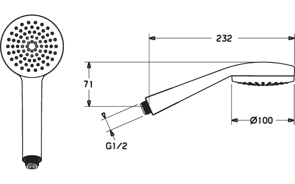 Ручной душ Hansa Viva 44310100