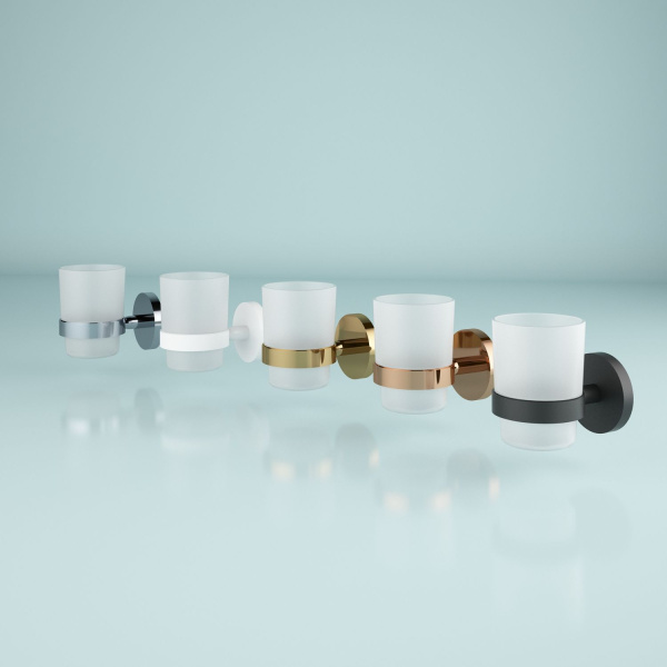 Стакан для зубных щеток с держателем Wellsee Finishing Touch 182506000