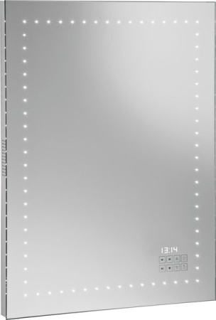 Зеркало Sanibano  ARM3/RADIO с LED подсветкой, радио и часами, подсветка по периметру