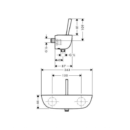 Смеситель для душа Hansgrohe PuraVida 15672000