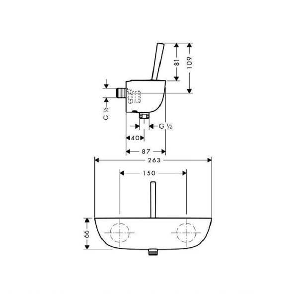 Смеситель для душа Hansgrohe PuraVida 15672000