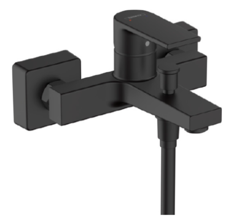 Смеситель для ванны и душа Hansgrohe Vernis 71450670, черный