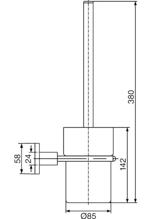 Ершик Hansa Quadris 50250900