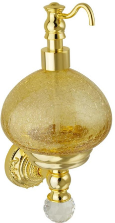 Дозатор для жидкого мыла Migliore Cristalia 16830 Золото с кристаллом Swarovski
