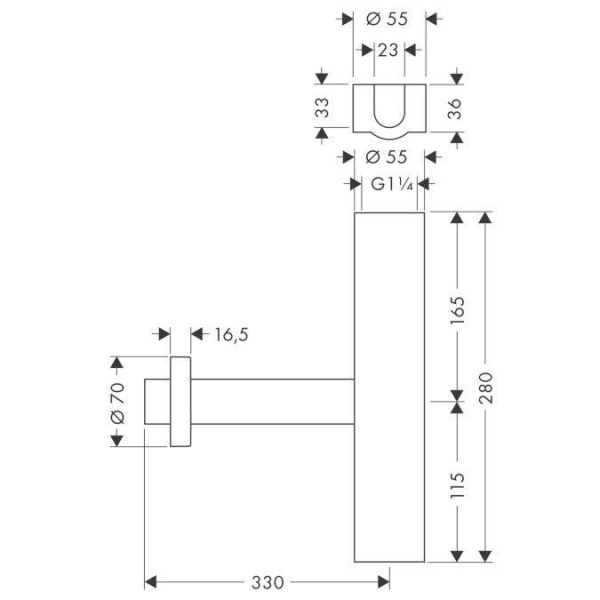 Сифон Hansgrohe 52100000 Сифон Hansgrohe 52100000