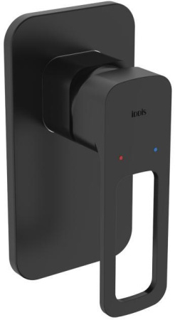Встраиваемый смеситель Iddis Slide (SLIBL00i66), со скрытой частью в комплекте, черный