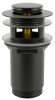 Металлический донный клапан с переливом для раковины Vimarr Drainage 5190013000, черный матовый