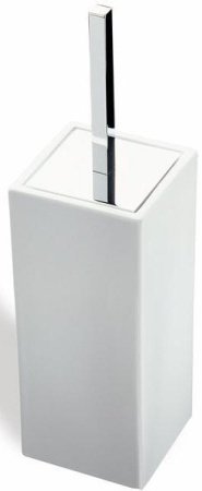Ершик напольный керамический Stil Haus Urania 633CUBE(08-BI) хром - белая керамика