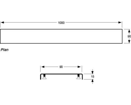 Решетка на дренажный канал Mepa Plan 150321