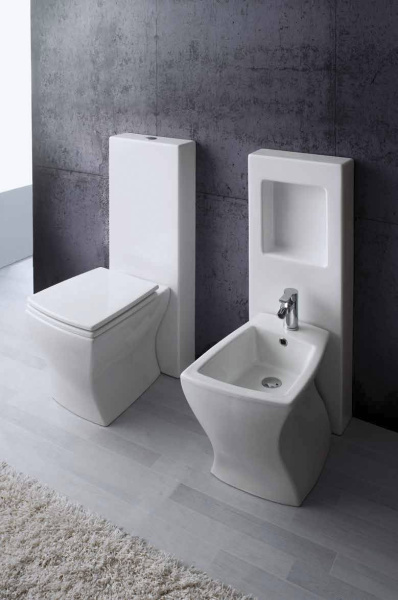 Задняя панель для биде из полимера с полкой CERAMICA ALA CRAZY 1050х365 см 25GRB Задняя панель для биде из полимера с полкой CERAMICA ALA CRAZY 1050х365 см 25GRB