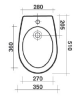 Биде подвесное Ceramica Ala Wave  23BDSM/decor 90/Platin