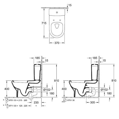 Бачок для унитаза Villeroy & Boch Architectura 57871101