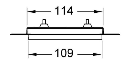 Teceloop монтажная рамка для установки стеклянных панелей Urinal 9.242.647 (9242647)