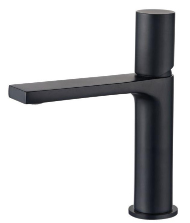 Смеситель для раковины AQG Tube, черный матовый 01TUB100NG