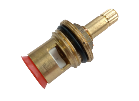 Кран-букса керамическая ПСМ 1/2" 15 шлицов удлиненная 2 резьбы PSM-1292-15  