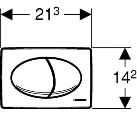 Клавиша смыва для унитаза Geberit Artline 115.666.21.1