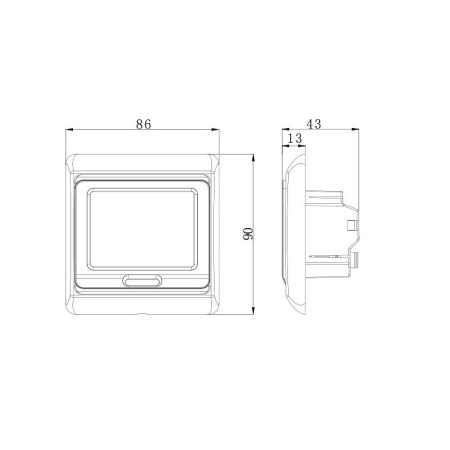 Теплый пол Vimarr L 550L-XICA330-1.5-21 1.5 м2 330 Вт с белым программируемым сенсорным терморегулятором